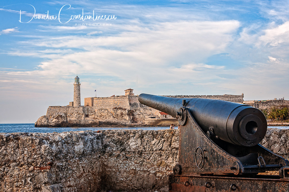 Old Havana Famous lighthouse seen from Malecon